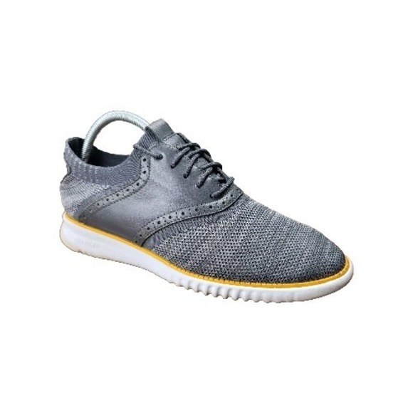 Cole‎ Haan Stitchlite Grand Shoes Gray Mens Size 8.5 M Oxford Knit C25308 - Picture 1 of 11